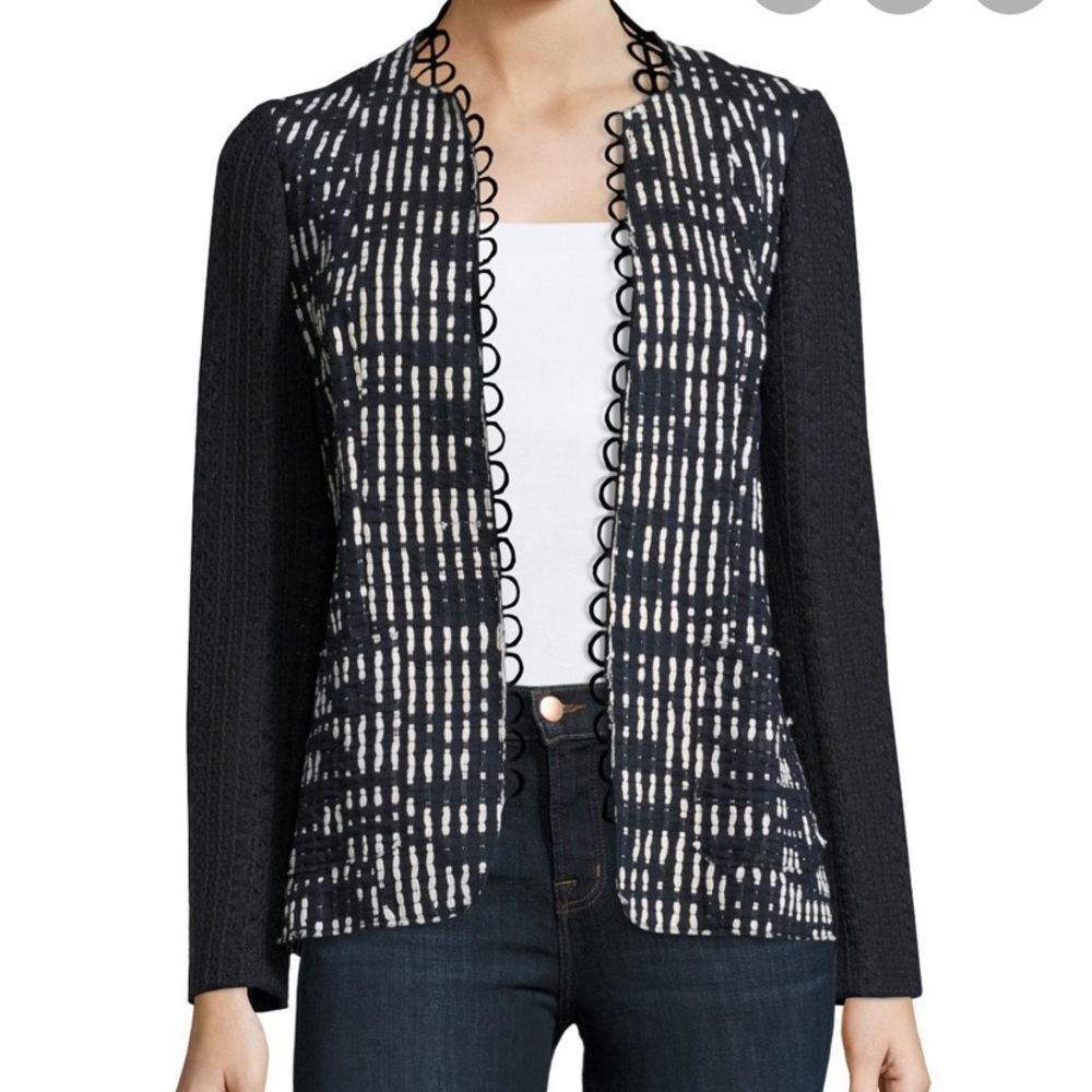 Elie Tahari Lace Trim jacket NWOT